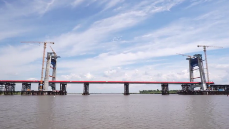 哈尔滨都市圈环线松花江特大桥主桥钢箱梁完成“毫米级”合龙 哈尔滨都市圈环线松花江特大桥主桥钢箱梁完成“毫米级”合龙